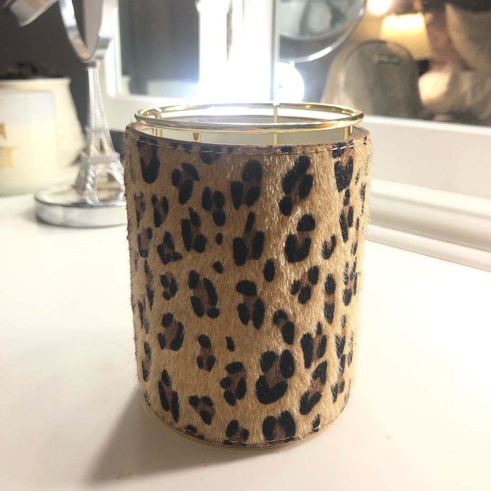Cheetah Print Cup/ Holder